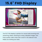 DELL Inspiron 3000 Series 3535 Daily Traditional Laptop, 15.6" FHD 1920*1080 Touchscreen 60Hz, AMD Ryzen 7 7730U, AMD Radeon Graphics, 16GB DDR4 SODIMM, 1TB PCIe M.2 SSD, Wi-Fi 5, Non-RGB Backlit Keyboard, Windows 11 Home, Grey